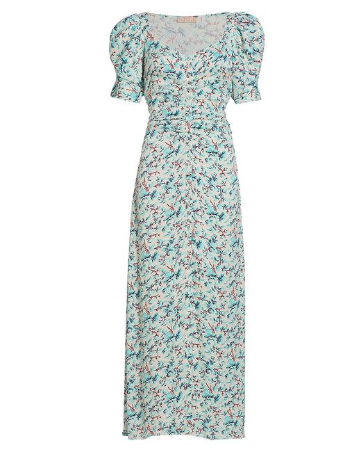 byTiMo Rose-Printed Ruched Maxi Dress