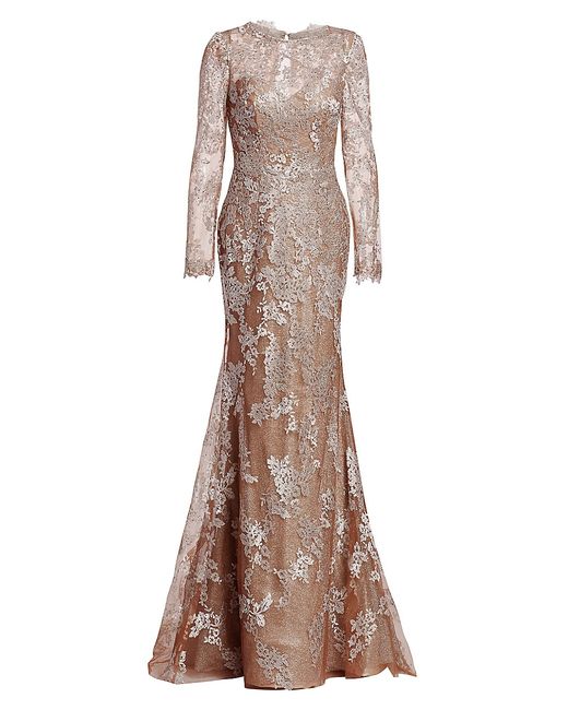 Rene Ruiz Collection Embroidered Trumpet Gown