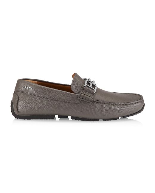 Bally Leather Logo Loafers
