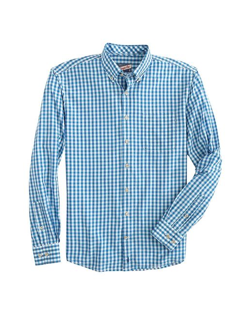 Johnnie O Abner Checked Cotton-Blend Shirt