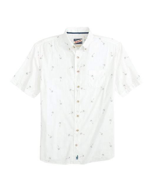 Johnnie O Leif Palm Tree Cotton-Blend Shirt