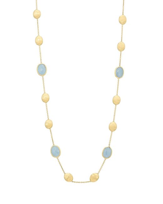 Marco Bicego Siviglia 18K Gold Aquamarine Long Necklace