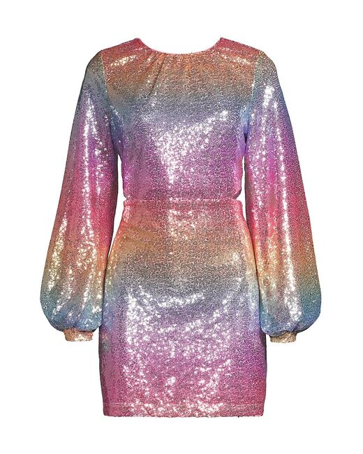 One33 Social Sequined Cut-Out Minidress