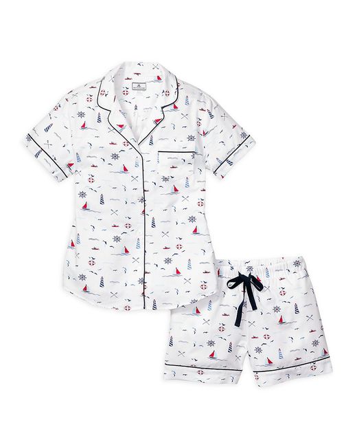 Petite Plume 2-Piece Sail Away Shorts Pajama Set
