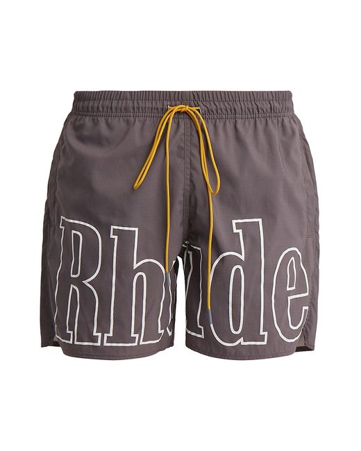 R H U D E Logo Swim Shorts