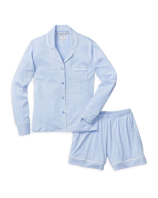 Petite Plume Woven Shorts Pajama Set