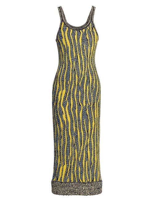 Bottega Veneta Knit Animal-Jacquard Midi-Dress
