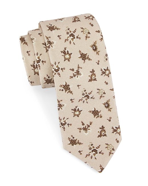 Isaia Floral Cotton Tie