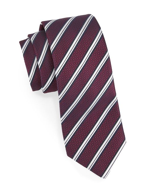 Isaia Striped Cotton Tie