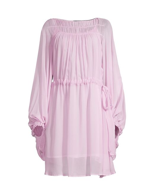 Emporio Armani Georgette Long-Sleeve Dress