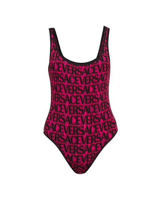 Versace Logo One-Piece Swimsuit