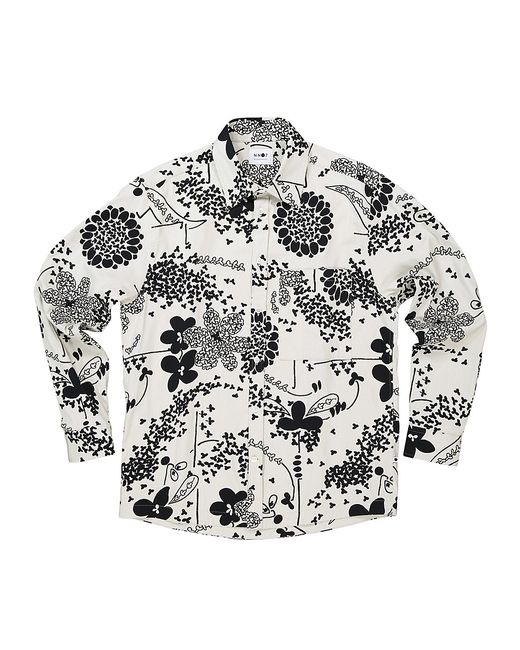 Nn07 Hans Floral Long-Sleeve Shirt