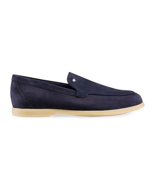 Stefano Ricci Perforated Suede Loafers