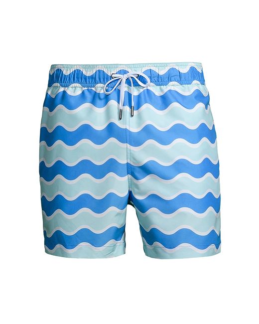 Onia Charles 5 Wave Stripe Swim Shorts