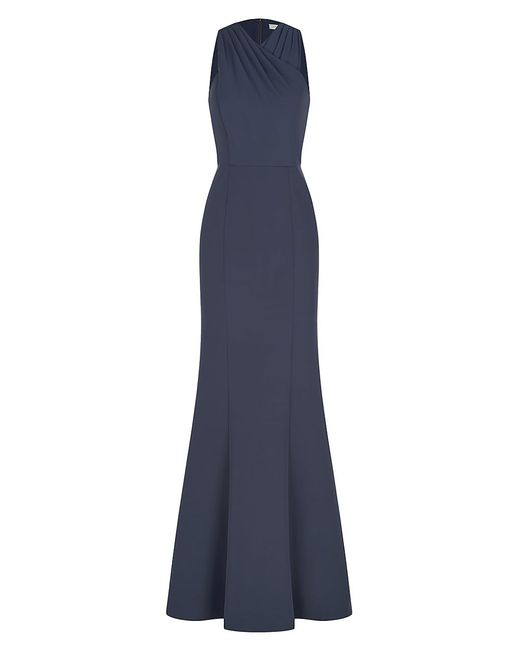 Kay Unger Talia Stretch Crepe Column Gown