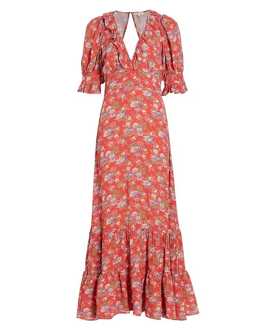 byTiMo Spring Floral Tiered Maxi Dress