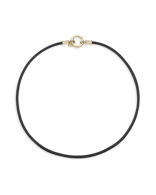 Temple St. Clair 18K Leather Cord Necklace