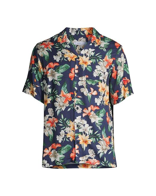 Onia Convertible Floral Camp Shirt