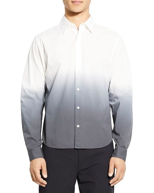 Theory Bronson Dip-Dye Button-Up Shirt