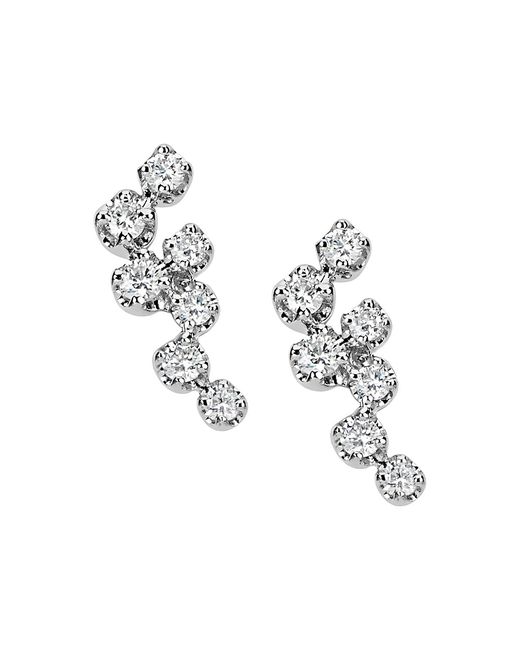 Meira T 14K 0.18 TCW Diamond Cluster Earrings