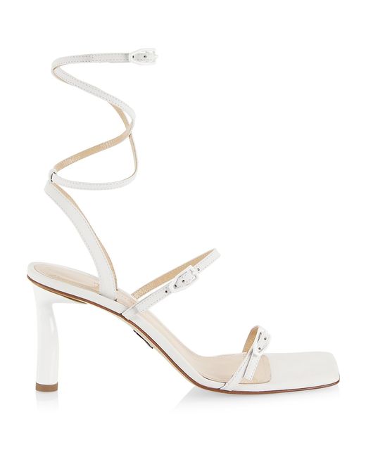 Paul Andrew 75 Strappy Open-Toe Leather Sandals