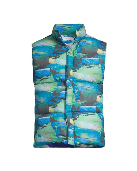 Erl Printed Puffer Vest Sunset