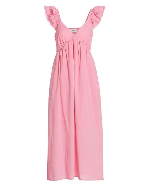 Xirena Leia Flutter-Sleeve Maxi Dress