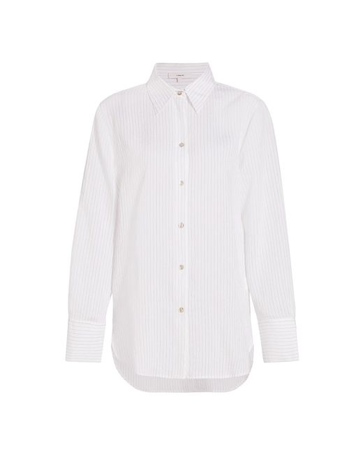 Vince Fine Stripe Relaxed Shirt
