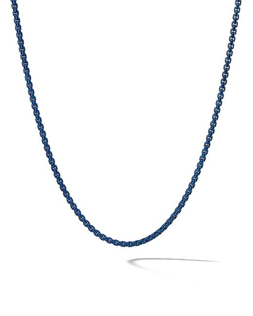 David Yurman Box Chain Necklace in Stainless Steel