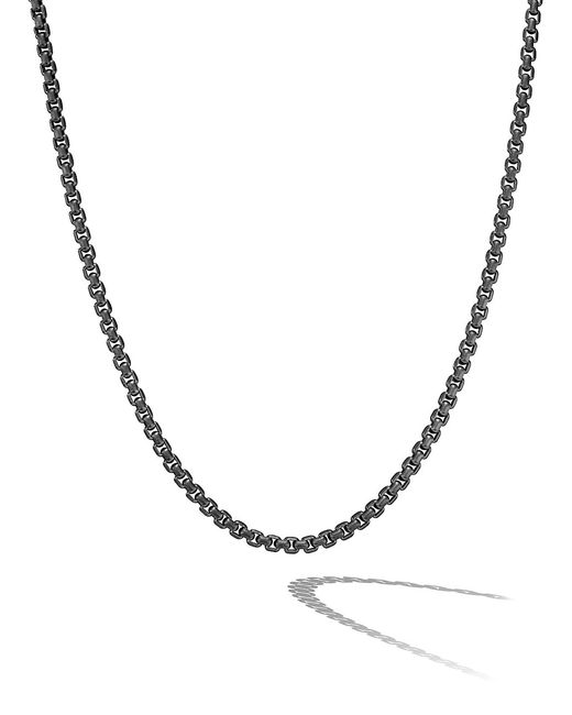 David Yurman Box Chain Necklace in Stainless Steel and 5mm