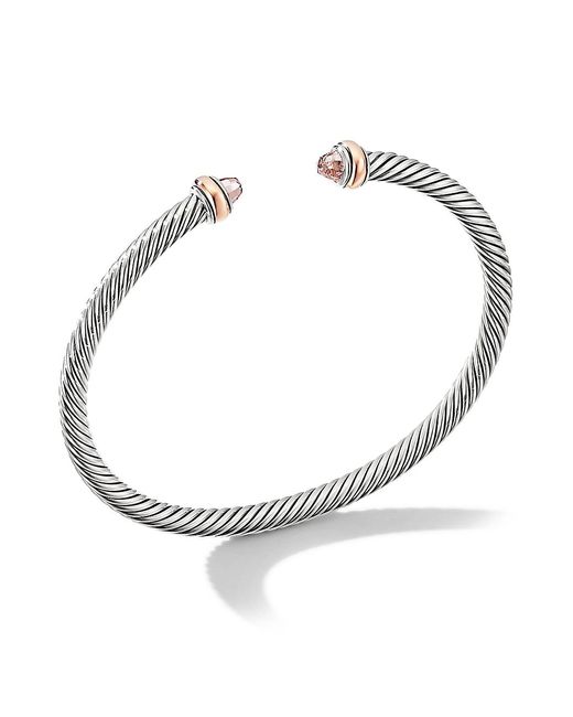 David Yurman Cable Classics Bracelet with and 18K Rose Gold