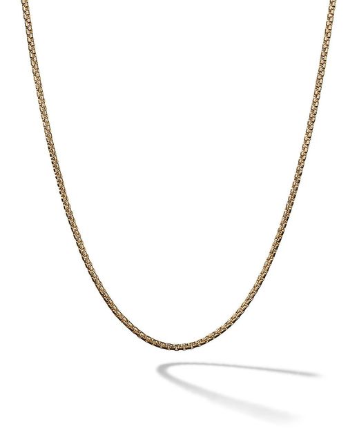 David Yurman Box Chain Necklace in 18K Yellow 1.7mm