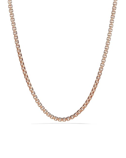 David Yurman Medium Box Chain Necklace in 18K