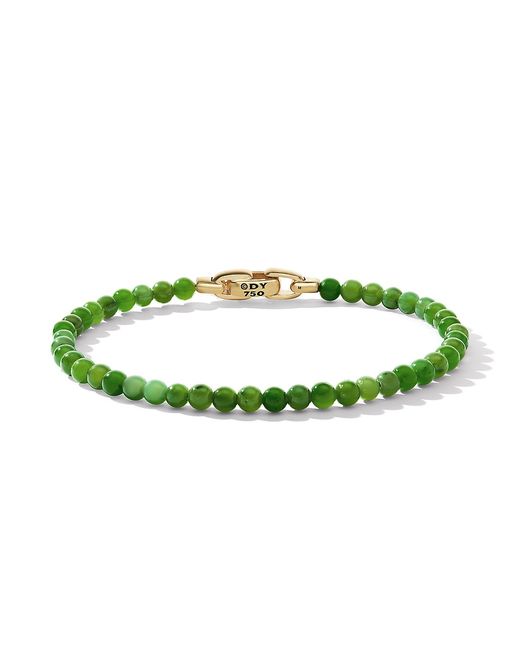 David Yurman Spiritual Beads Bracelet with Nephrite Jade and 18K