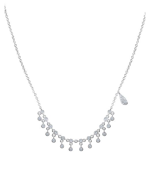 Meira T 14K 0.28 TCW Diamond Fringe Necklace