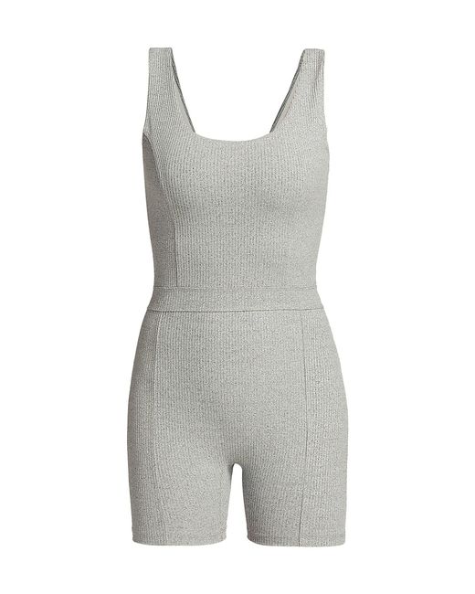 Year Of Ours Johanna Rib-Knit Shortie Jumpsuit