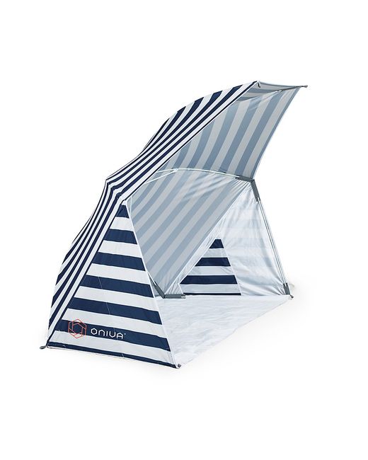 Picnic Time Brolly Beach Umbrella Tent Navy White