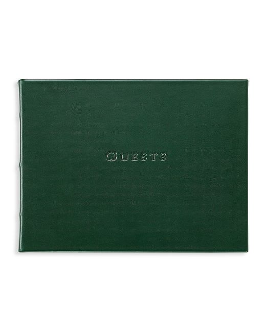Graphic Image Traditional Leather Guest Book