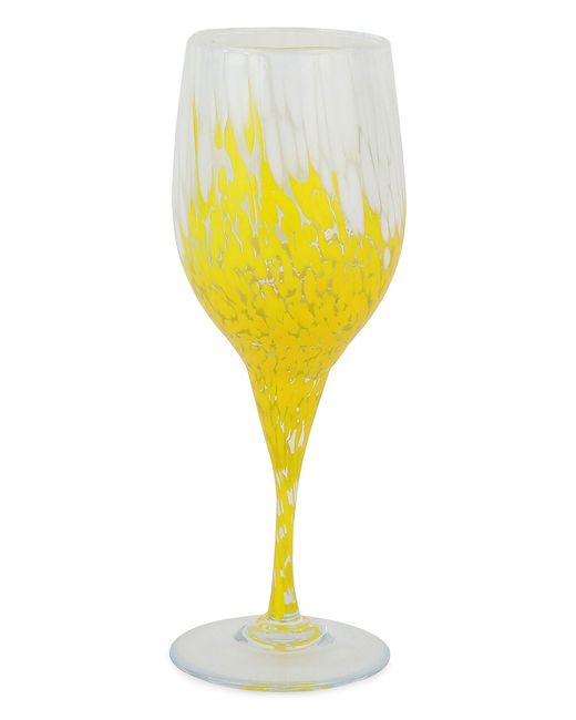 Vietri Nuvola Wine Glass Yellow