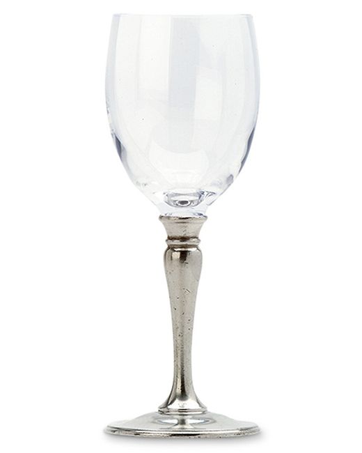 Match Crystal Pewter Wine Glass