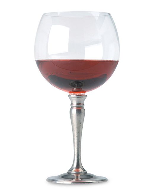 Match Pewter Crystal Balloon Wine Glass