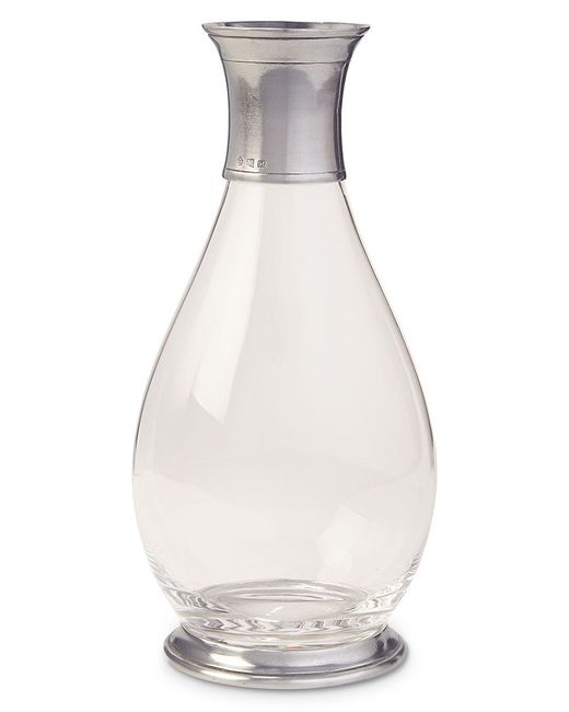 Match Extra Tall Glass Pewter Carafe