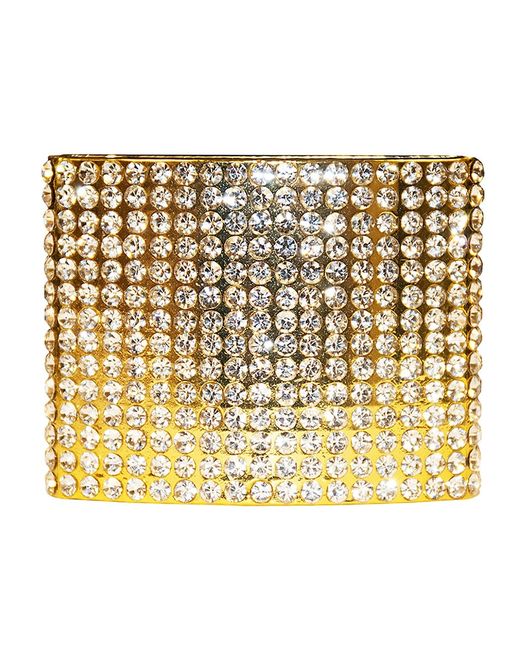 Nomi K Goldplated Crystal Modern 4-Piece Napkin Ring Set Gold