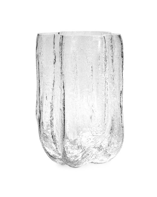 Kosta Boda Crackle Glass Vase Clear