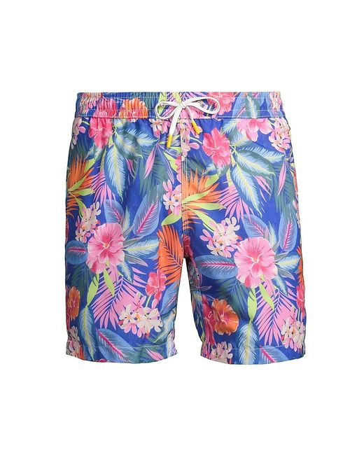 Hartford Hawaiian Print Swim Shorts