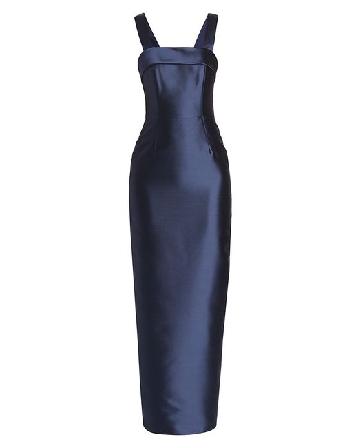 Alexia María Brigitte Bow-Embellished Column Gown