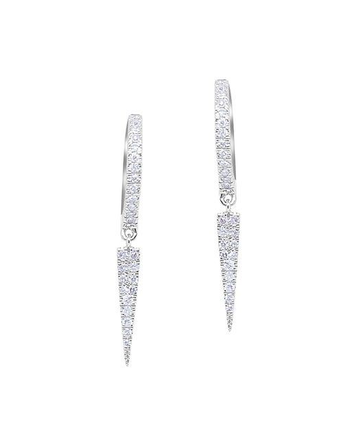 Meira T 14K 0.37 TCW Diamond Spike Drop Earrings