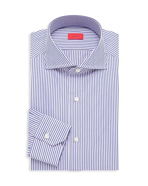 Isaia Striped Button-Front Shirt