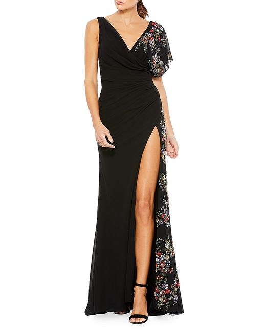 Mac Duggal Beaded Floral Gown