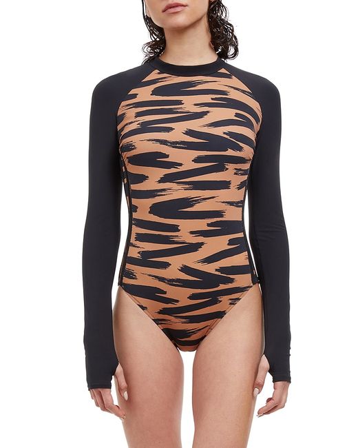 Gottex Swimwear Long-Sleeve One-Piece Swimsuit
